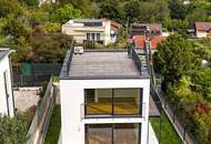 MINI VILLA AM HACKENBERG MIT CA. 37m² DACHTERRASSE UND IMPOSANTEM WEITBLICK AUF DIE CITY - EIGENGRUND IM KLEINGARTEN - GANZJÄHRIG BEWOHNBAR