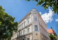BALKON UND ÜBER 4 METER RAUMHÖHE II PRESTIGE UND ELEGANZ II WOHNEN IM DENKMALGESCHÜTZEN MÖDLINGER STADTJUWEL II FUSSGÄNGERZONE