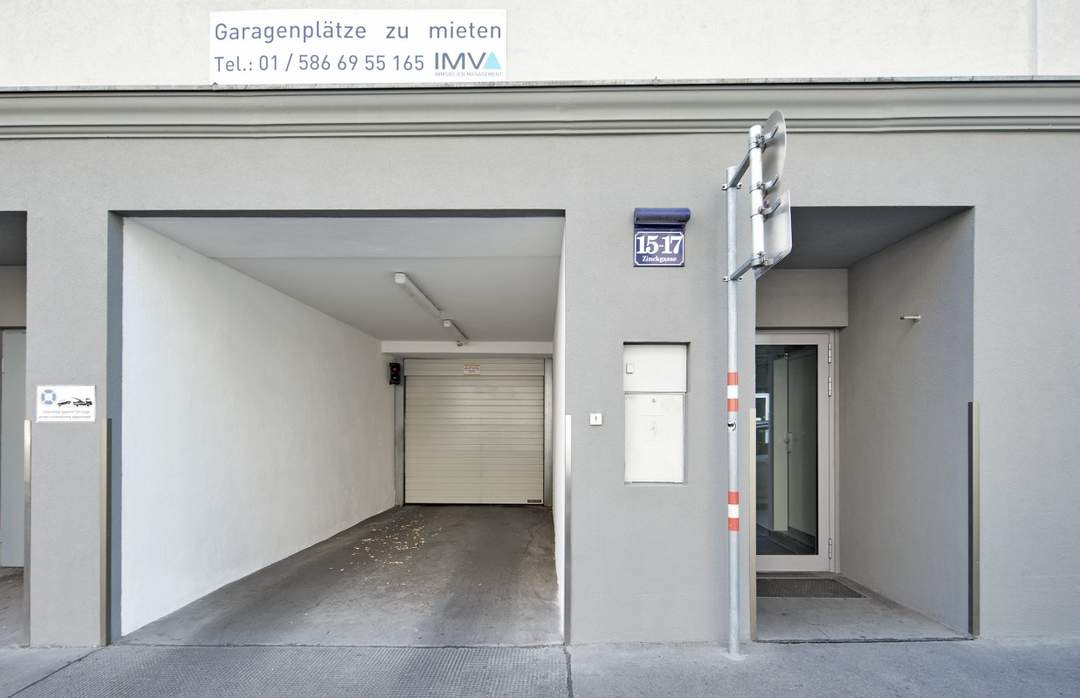 Komfortabler Stapelparkplatz in der Zinckgasse 15