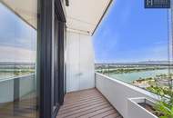 Danubeflats – Exklusive 2-Zimmer-Wohnung im höchsten Wohnhochhaus Österreichs mit zwei Balkonen, Spa und Blick auf die Neue Donau