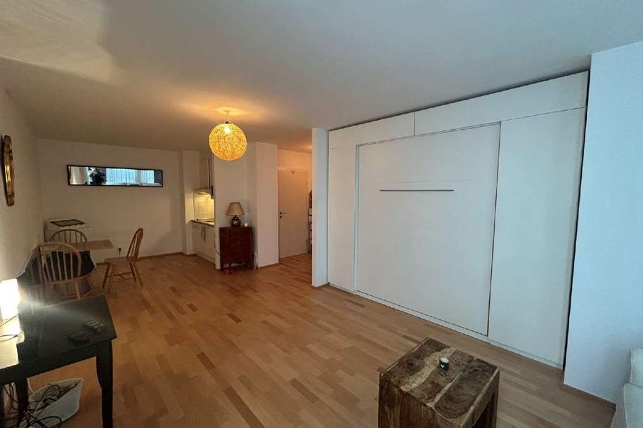 Helle Einraumwohnung mit Gartein Ruhelage - nächst Mariahilfer Straße!, Wohnung-miete, 962,81,€, 1070 Wien 7., Neubau