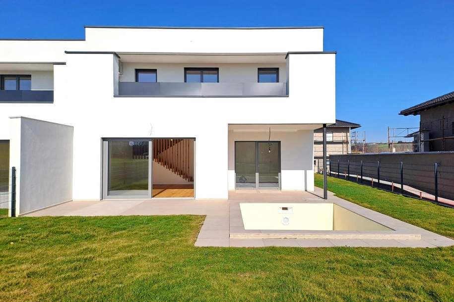 ERSTBEZUG! Exklusive Haushälfte mit Klima, Garage, Garten u. Pool, Haus-kauf, 569.000,€, 3311 Amstetten