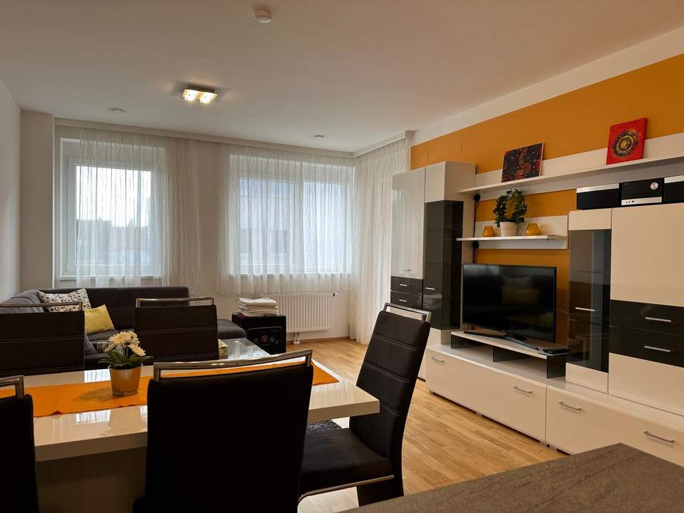 Moderne 3-Zimmer-Wohnung in Orth an der Donau - Barrierefrei &amp; Vollmöbliert mit Loggia