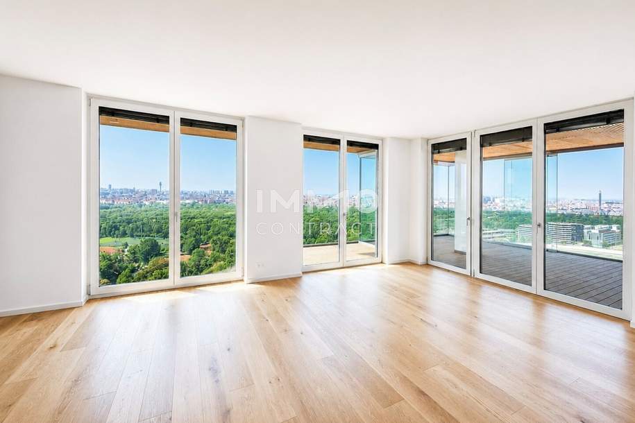 Neu &amp; keine Provi: Exklusiv und sonnig im Prater: Erstbezug mit Top-Aussicht, Wohnung-kauf, 1.763.000,€, 1020 Wien 2., Leopoldstadt