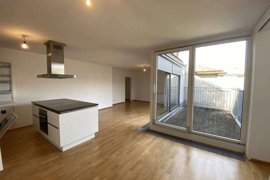 Gärtnergasse: 3-Zimmer-Dachgeschosswohnung mit eigener Terrasse, Wohnung-miete, 2.177,36,€, 1030 Wien 3., Landstraße