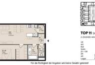 TOPLAGE und ERSTBEZUG: Hofseitige, moderne 2-Zimmerwohnung mit großer Loggia! Besichtigung ab Februar 2025 möglich!