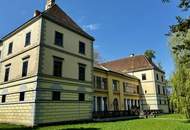 Prunkvolles Schloß mit Park und Schloßteich