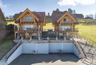 Blockhaus-Chalet A mit traumhaftem Ausblick in idyllischer Ruhelage