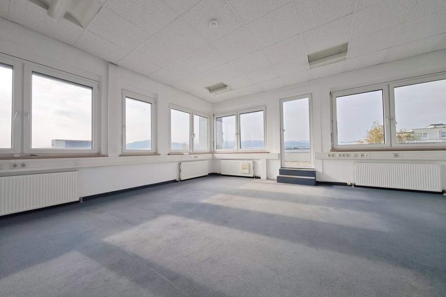 468m² Büro mit 111m² Terrasse zur alleinigen Nutzung | Klima | Parkplätze | Teilflächen möglich bzw. auf bis zu 668m² erweiterbar | optionales EG-Lager mit 47m², Gewerbeobjekt-miete, 12,50,€, 2351 Mödling