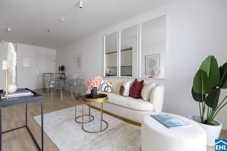 Sonnwendviertel: 1-Zimmer-Wohnung mit Balkon im 14. OG – Fitnessraum, Co-Working & Rooftop-Terrasse inklusive!, Wohnung-miete, 790,00,€, 1100 Wien 10., Favoriten