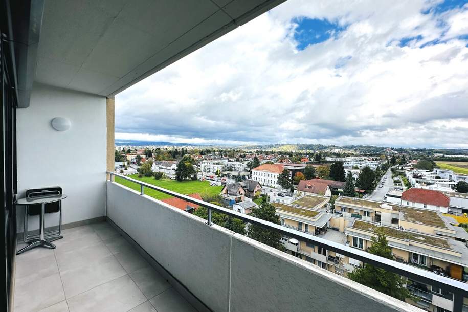 Ab in den 9. Stock - Traumhaftes 3-Zimmer-Penthouse mit unglaublichem Fernblick -Sonnenloggia und Stellplatz inkludiert - Jetzt zugreifen!!, Wohnung-kauf, 190.000,€, 8041 Graz(Stadt)