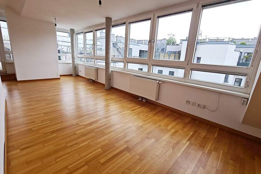 ROLLINGERGASSE, DACHGESCHOSS, 106 m2 Maisonette mit 30 m2 Terrasse, Wohnküche, 2 Zimmer, Wannenbad, Parketten, WG-geeignet, Wohnung-miete, 1.872,65,€, 1120 Wien 12., Meidling