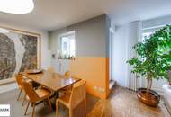 Architektenwohnung in Gersthof – 3 Zimmer im 1. Stock mit eigenem Garten, Terrasse und Loggia, Lift, offener Kamin, hochwertigster Ausstattung