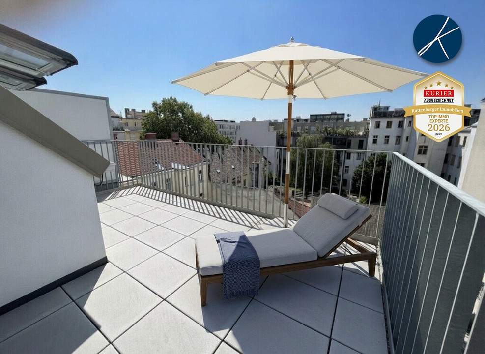 Bahnhof Floridsdorf + U6: Hochwertige Erstbezug-Terrassenwohnung in Ruhelage - inkl. Tiefgaragenplatz!