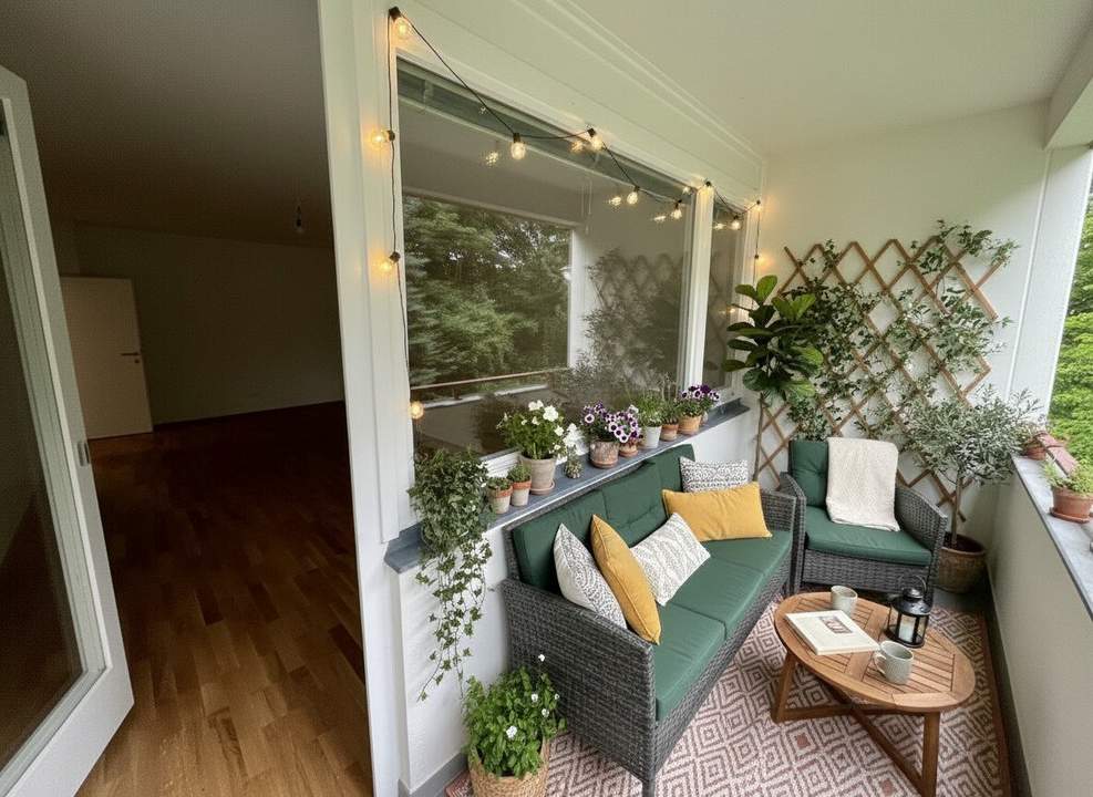 MIETE SÜDSTADT: Neu sanierte 3-Zimmer-Wohnung mit Loggia und Grünblick