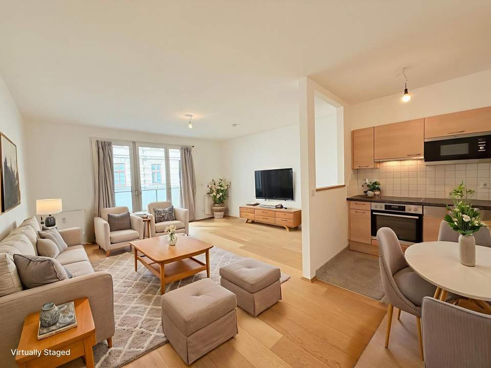 1160! Schöne LOGGIA 2 Zimmerwohnung in der City!