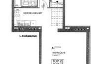 Neubau Living - Traumhafte 1-Zimmer-Wohnung im Dachgeschoss