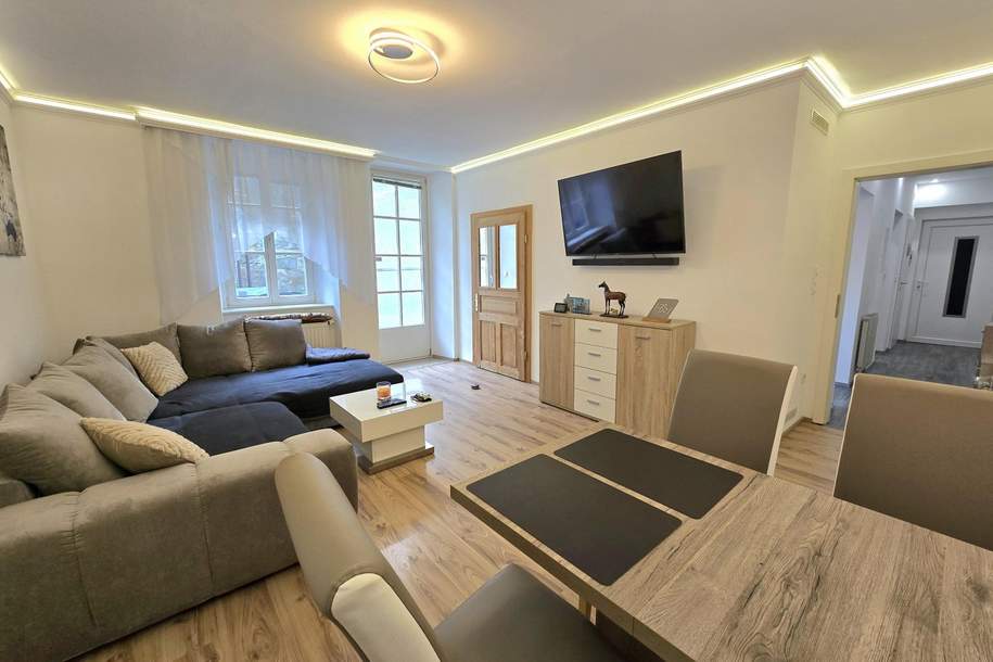 "Wohnen mit Geschichte – Gartenwohnung im Turmhaus Pressbaum", Wohnung-kauf, 198.000,€, 3021 Sankt Pölten(Land)