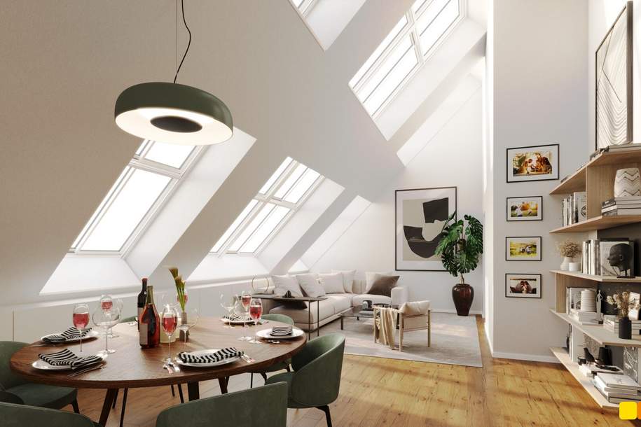 Attraktive Dachgeschoßwohnung mit zwei Terrassen in bester Lage, Wohnung-kauf, 999.900,€, 2100 Korneuburg