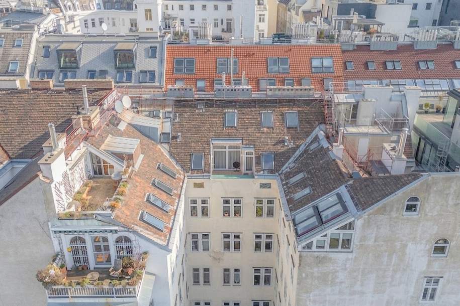 *** Dachgeschoss – Maisonettewohnung mit Garage am Naschmarkt ***, Wohnung-kauf, 785.000,€, 1060 Wien 6., Mariahilf