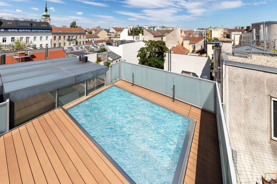 Karmelitermarkt - Penthouse mit Pool und Parkblick, Wohnung-kauf, 3.499.000,€, 1020 Wien 2., Leopoldstadt