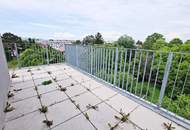 GRÜNBLICK, RUHELAGE, sonniges 46 m2 Dachgeschoß mit 20 m2 Terrasse, 2 Zimmer, Komplettküche, Wannenbad, Lavendelweg