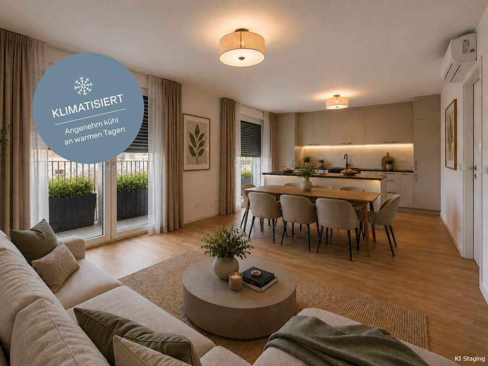 Moderne Neubauwohnung inkl. Klimaanlage | Wohlfühlen in perfekt geschnittener 3-Zimmer Traumwohnung >> ideale Lage mit TOP Anbindung