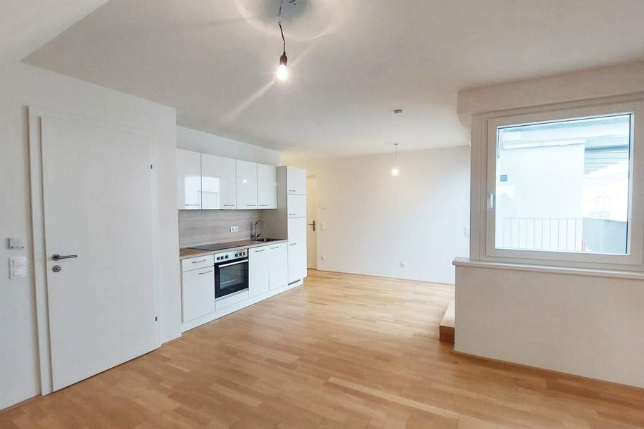 Leopold XXI – Moderne 2-Zimmer-Wohnung mit Terrasse für Naturliebhaber!, Wohnung-miete, 899,00,€, 1210 Wien 21., Floridsdorf