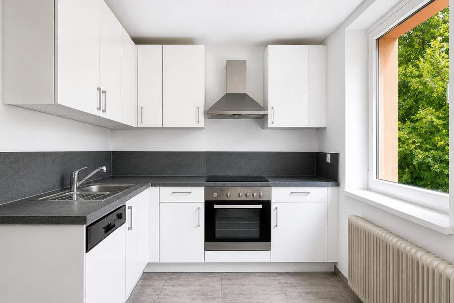 Gemütliche 2-Zimmer-Wohnung mit Grünblick in zentraler Lage, Wohnung-miete, 746,43,€, 4600 Wels(Stadt)