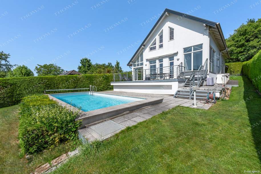 Exklusives Einfamilienhaus mit Weitblick über Wien in Hagenbrunn !, Haus-miete, 3.990,00,€, 2102 Korneuburg