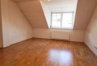 NASCHMARKT-NÄHE, 62 m2 Dachgeschoß, 2 Zimmer, Küche, Wannenbad, Parketten, U4-Nähe, Kettenbrückengasse