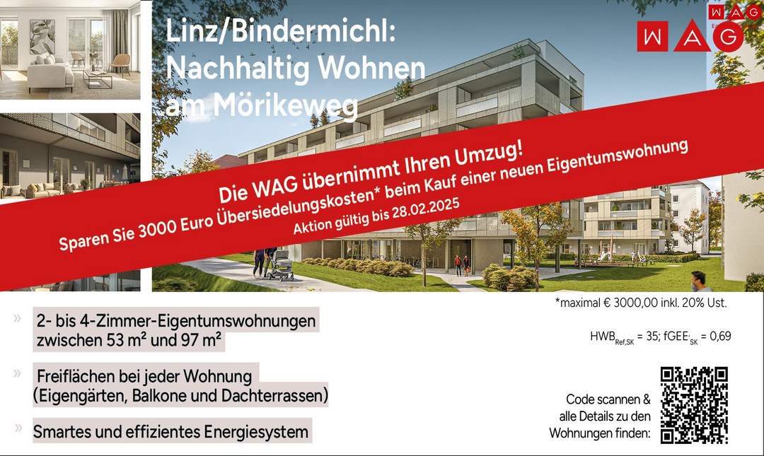 Eigentumswohnung mit Südwest-Balkon inklusive modernsten nachhaltigen Energiesystem