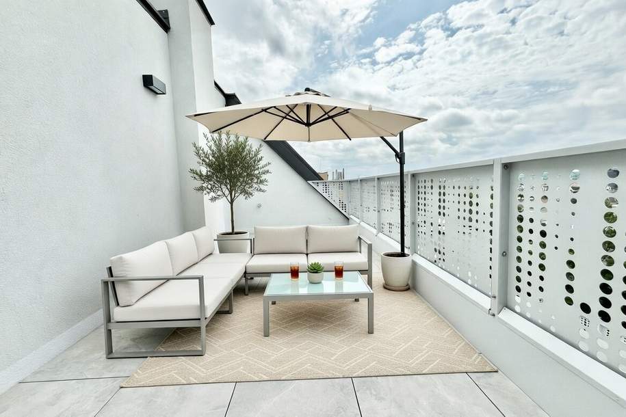 SOFORT BEZIEHBAR - 4 ZI PENTHOUSE mit großer TERRASSE + FERNBLICK in 1140 Wien, Wohnung-kauf, 749.900,€, 1140 Wien 14., Penzing