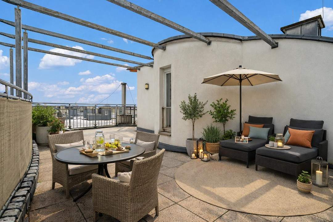 "106 m² Maisonette + 2 Terrassen | Top-Lage Donauzentrum/U1"