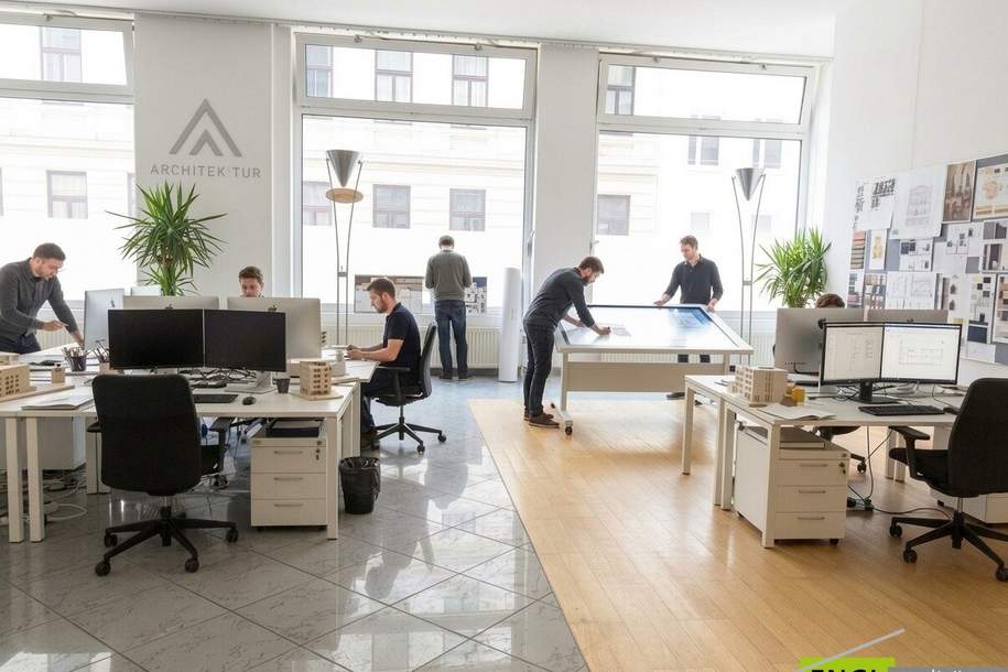 Perfekte Geschäftsadresse! Ordination, Praxis, Geschäftslokal, Büro, Therapie- und Fitness Studio, 55 m2 Wohnbüro und 2 TG Plätze, Gewerbeobjekt-kauf, 790.000,€, 1180 Wien 18., Währing