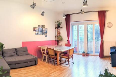 Vorgarten: Gemütliche Balkonwohnung + Idealer Grundriss + Sonniges Wohnzimmer + Teilbar auf 2-3 Zimmer, Wohnung-kauf, 330.000,€, 1200 Wien 20., Brigittenau