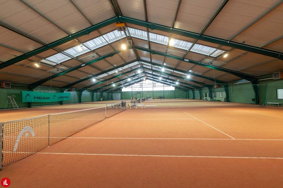 Tennishalle in Bestlage zu vermieten, Gewerbeobjekt-legalform.pacht, 15.000,00,€, 2320 Bruck an der Leitha