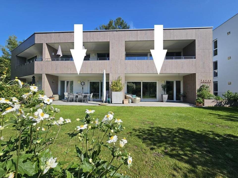 Stilvolle 127m² Gartenwohnung direkt an der Traun