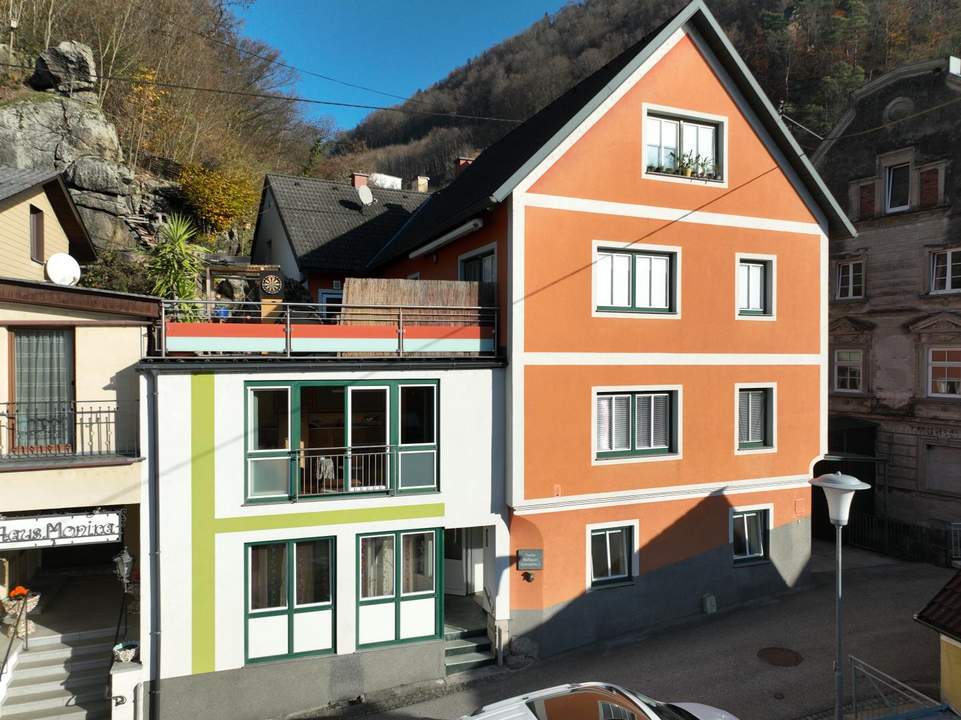 Saniertes Mehrparteienhaus, teilvermietet, mit Donaublick