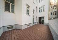 Hofseitiger Erstbezug mit großer Terrasse nächst Donaukanal und Servitenviertel!