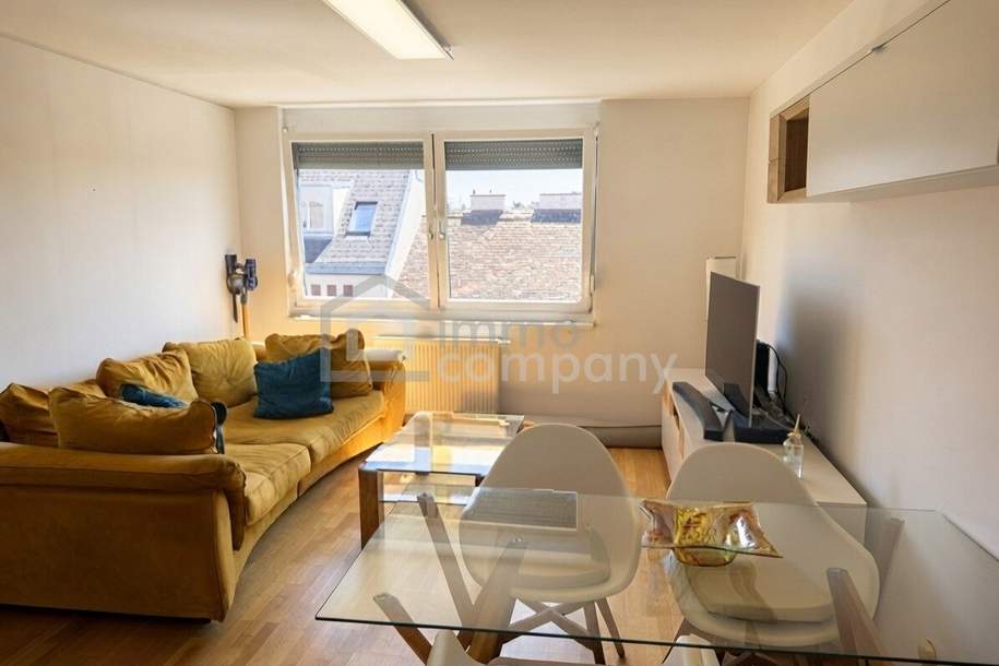 54 m² Modernes Möblierte Dachgeschosswohnung mit Stadtblick, lift und eigene Stellplatz in 1020, Wien!, Wohnung-miete, 1.290,00,€, 1020 Wien 2., Leopoldstadt