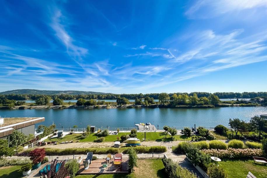 ERSTBEZUG MIT BADESTEG AM WASSER: Ruhelage mit Fernblick über die Donau I großzügige Terrassen &amp; geräumige Wohnküche I zwei Garagenplätze, Wohnung-kauf, 1.790.000,€, 1190 Wien 19., Döbling