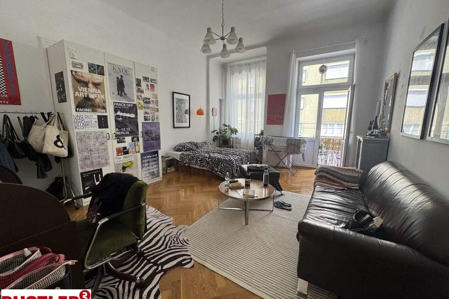 Top Altbauwohnung mit zwei Balkonen in Best-Lage | bis 03/27 befristet vermietet!, Wohnung-kauf, 750.000,€, 1070 Wien 7., Neubau