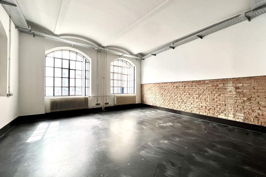 Modernes Loft-Büro in historischer Seidenfabrik – einzigartiger Backsteincharme &amp; hochwertige Ausstattung, Gewerbeobjekt-miete, 1.127,68,€, 1060 Wien 6., Mariahilf