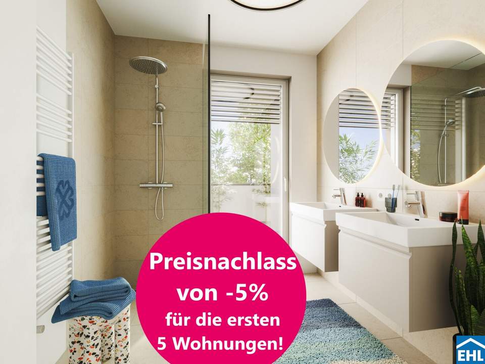 Erwerben Sie den zweiten KFZ-Stellplatz mit einem Preisnachlass von 50 %.
