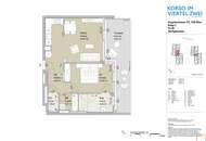 Exklusive 2 Zimmer Dachgeschosswohnung mit Terrasse und PKW-Stellplatz im KORSO