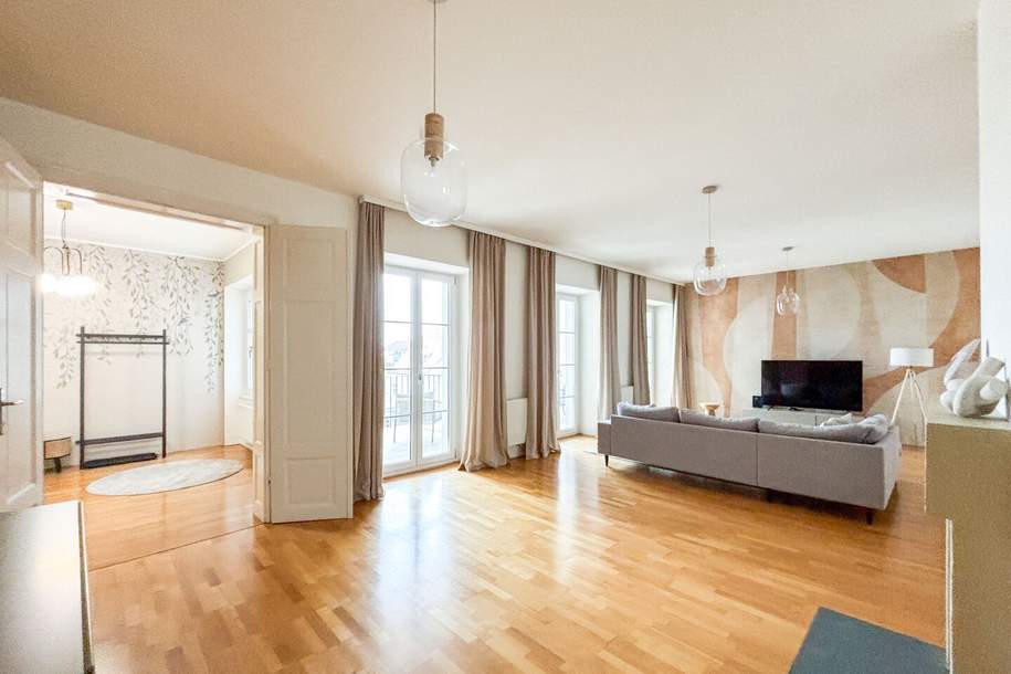 Exclusively furnished attic apartment near Votivpark / including parking space!, Wohnung-miete, 5.990,00,€, 1090 Wien 9., Alsergrund