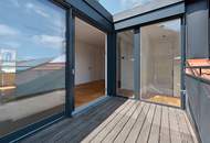 Außergewöhnliche DG-Maisonette mit 2 Terrassen beim Naschmarkt mit Garage im Haus