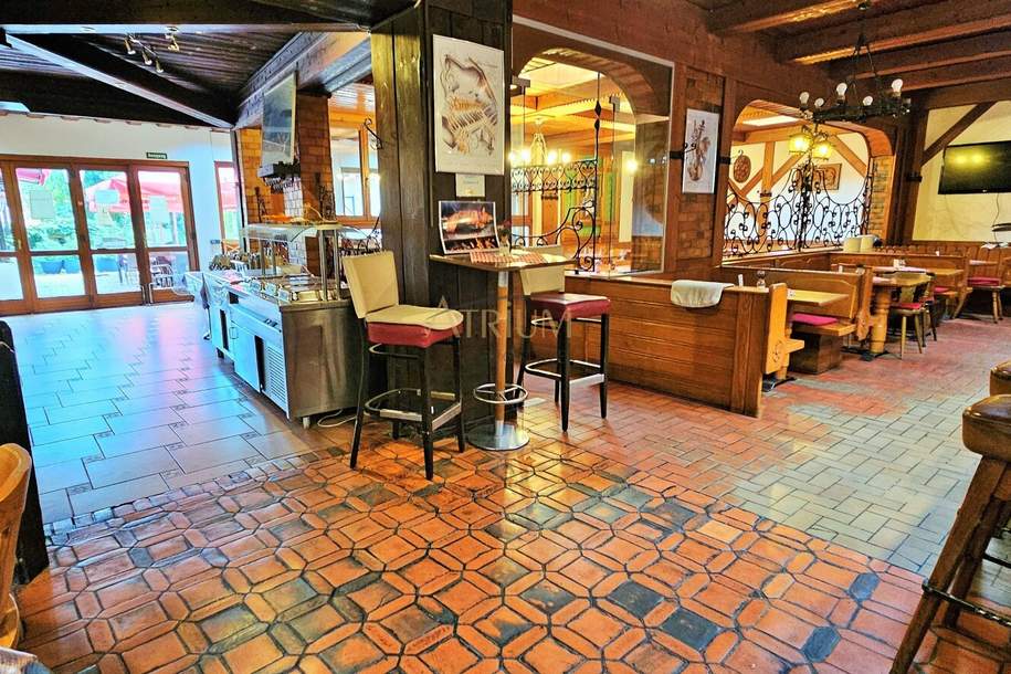 Restaurant mit Gastgarten im Herzen von Stammersdorf, Gewerbeobjekt-legalform.pacht, 2.700,00,€, 1210 Wien 21., Floridsdorf