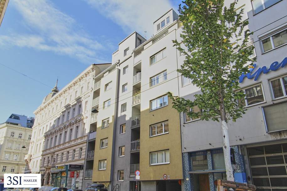 Sonnige 3-Zimmer Neubau-Loggia-Wohnung im 5. Liftstock - U1-Nähe!, Wohnung-kauf, 519.000,€, 1040 Wien 4., Wieden